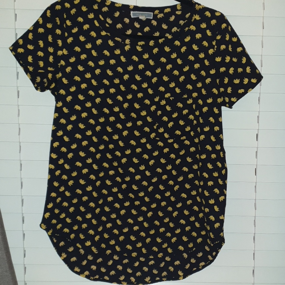 Short sleeve Elephant print shirt